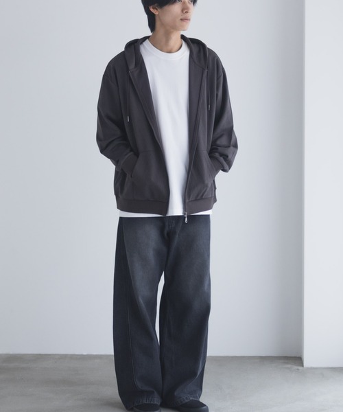 URBAN COLLECTION(アーバンコレクション)の「URBANCOLLECTION ふくれジャガード フルジップパーカー(パーカー・メンズ・ブラック/ベージュ/ダークブラウン・XL/L/M/S)」の11枚目の写真