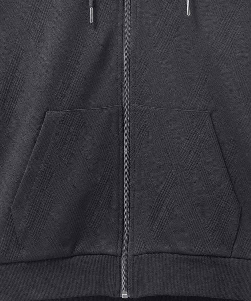 URBAN COLLECTION(アーバンコレクション)の「URBANCOLLECTION ふくれジャガード フルジップパーカー(パーカー・メンズ・ブラック/ベージュ/ダークブラウン・XL/L/M/S)」の21枚目の写真