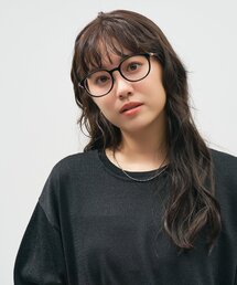 Zoff（ゾフ）の「Zoff｜Mickey & Friends Hands｜ボストン型 メガネ（ミニーマウス モデル） ディズニー｜ラバーテンプル ズレ落ち防止｜伊達メガネ｜ レンズ交換券付き（メガネ）」