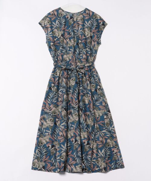 PREFERIR(プレフェリール)の「【真夏に映える】リーフ柄ロングワンピース/涼しげ/エスニック&リゾートテイスト(ワンピース・レディース・ネイビー/イエロー・MEDIUM/LARGE)」の17枚目の写真