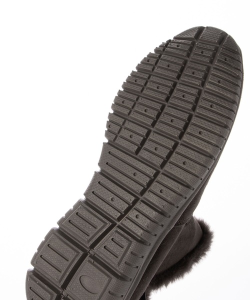 enchanted（エンチャンテッド）の「軽量サイドファスナーエコファーブーツ（ブーツ・レディース・ダークグレー/ダークブラウン/ブラック/グレイッシュベージュ・S/XS/LL/L/M）」の11枚目の写真