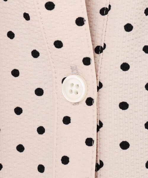 WEB&一部店舗限定/洗える】ドットプリント サッカー ブラウス（シャツ