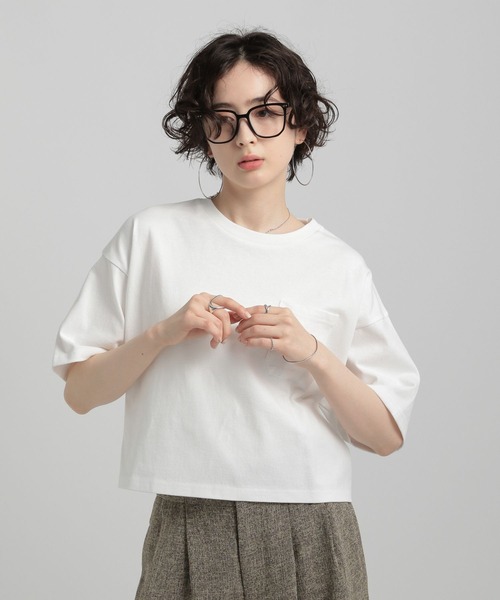 GEORGE'S(ジョージズ)の「ポケットTシャツ(Tシャツ/カットソー・レディース・ピンク/ブラウン/ブラック/オフホワイト・SMALL/MEDIUM)」の13枚目の写真
