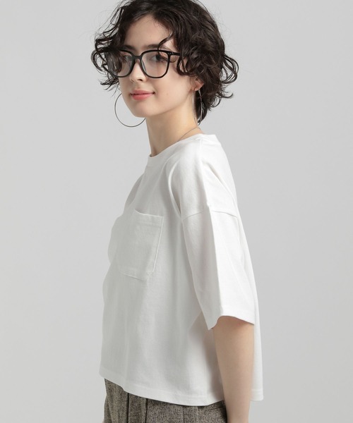 GEORGE'S(ジョージズ)の「ポケットTシャツ(Tシャツ/カットソー・レディース・ピンク/ブラウン/ブラック/オフホワイト・SMALL/MEDIUM)」の16枚目の写真