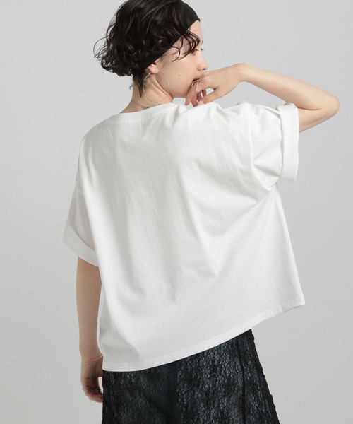 GEORGE'S(ジョージズ)の「ポケットTシャツ(Tシャツ/カットソー・レディース・ピンク/ブラウン/ブラック/オフホワイト・SMALL/MEDIUM)」の20枚目の写真