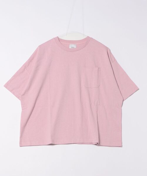 GEORGE'S(ジョージズ)の「ポケットTシャツ(Tシャツ/カットソー・レディース・ピンク/ブラウン/ブラック/オフホワイト・SMALL/MEDIUM)」の5枚目の写真