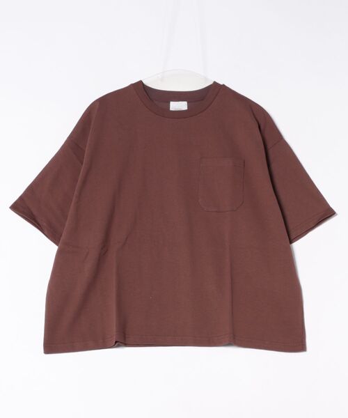 GEORGE'S(ジョージズ)の「ポケットTシャツ(Tシャツ/カットソー・レディース・ピンク/ブラウン/ブラック/オフホワイト・SMALL/MEDIUM)」の6枚目の写真