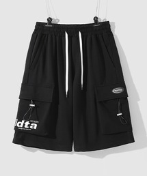 THE HITSS（ヒッツ）の「ワンポイント ロゴ スウェット カーゴショーツ / ハーフパンツ（スウェットパンツ）」
