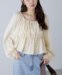 FREE'S MART | ◆ペプラムスクエアネックブラウス(シャツ/ブラウス)