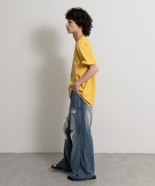 Nudie Jeans（ヌーディージーンズ）の「NUDIE JEANS　Roy Average T-Shirt（Tシャツ/カットソー・メンズ・イエロー・MEDIUM/LARGE）」の5枚目の写真