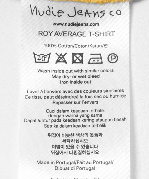 Nudie Jeans（ヌーディージーンズ）の「NUDIE JEANS　Roy Average T-Shirt（Tシャツ/カットソー・メンズ・イエロー・MEDIUM/LARGE）」の13枚目の写真