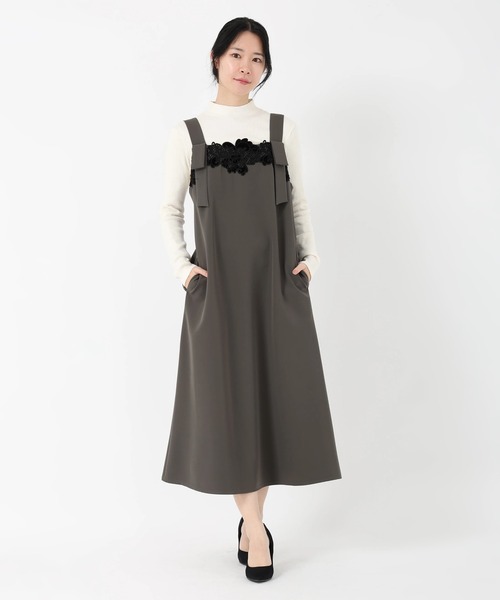 ぞぞ※値下げ交渉可。プロフ必読  Camellia Berry ジャンスカ セール】ソルフェクロス_ベロアレーストリムジャンスカ（ジャンパー