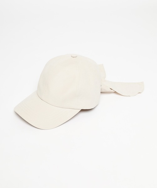 Honeys（ハニーズ）の「バックリボンキャップ（キャップ・レディース・ピンク/アイボリー/グレー・FREE）」の16枚目の写真