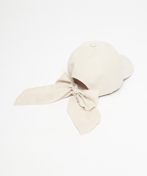 Honeys（ハニーズ）の「バックリボンキャップ（キャップ・レディース・ピンク/アイボリー/グレー・FREE）」の17枚目の写真