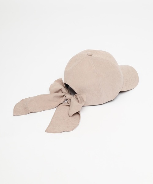 Honeys（ハニーズ）の「バックリボンキャップ（キャップ・レディース・ピンク/アイボリー/グレー・FREE）」の19枚目の写真