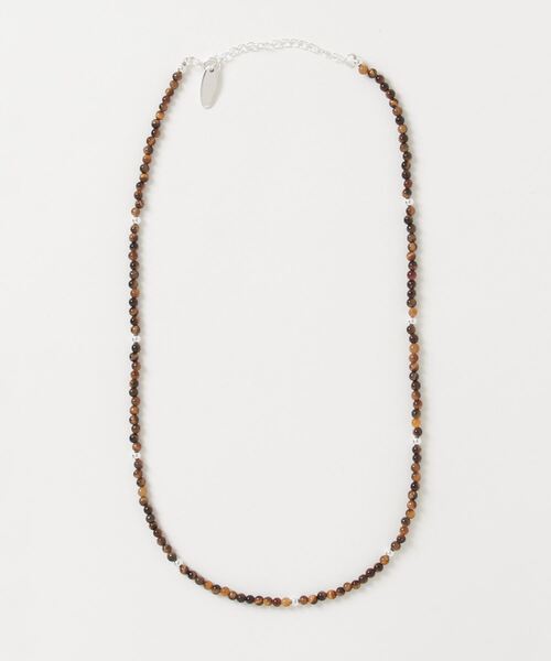 INNOCENT（イノセント）の「【LAST HEAVEN】3ミリ天然石ビーズネックレス（ネックレス・メンズ・ターコイズブルー/ブルー/ブラウン系その他/ブラック/クリアブルー/パープル/グリーン/レッド/ホワイト・FREE）」の3枚目の写真