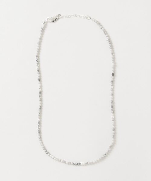 INNOCENT（イノセント）の「【LAST HEAVEN】3ミリ天然石ビーズネックレス（ネックレス・メンズ・ターコイズブルー/ブルー/ブラウン系その他/ブラック/クリアブルー/パープル/グリーン/レッド/ホワイト・FREE）」の2枚目の写真