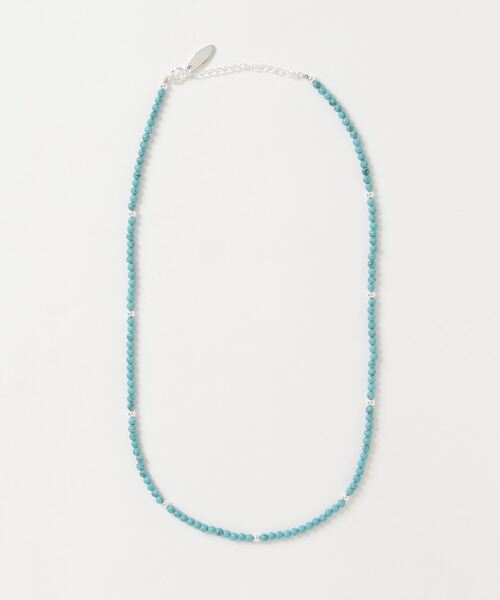 INNOCENT（イノセント）の「【LAST HEAVEN】3ミリ天然石ビーズネックレス（ネックレス・メンズ・ターコイズブルー/ブルー/ブラウン系その他/ブラック/クリアブルー/パープル/グリーン/レッド/ホワイト・FREE）」の5枚目の写真