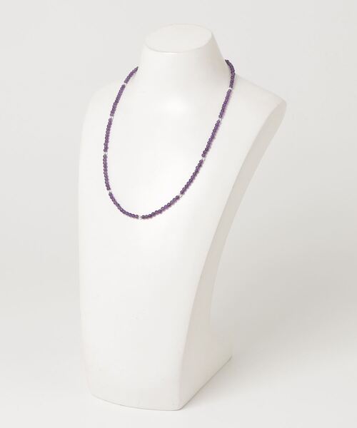 INNOCENT（イノセント）の「【LAST HEAVEN】3ミリ天然石ビーズネックレス（ネックレス・メンズ・ターコイズブルー/ブルー/ブラウン系その他/ブラック/クリアブルー/パープル/グリーン/レッド/ホワイト・FREE）」の10枚目の写真