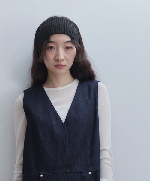 ADAM ET ROPE'(アダムエロペ)の「【WEB限定】ボリュームニットターバン(ヘアバンド・レディース・チャコールグレー/ブラック/パープル/グリーン系その他2・FREE)」の3枚目の写真