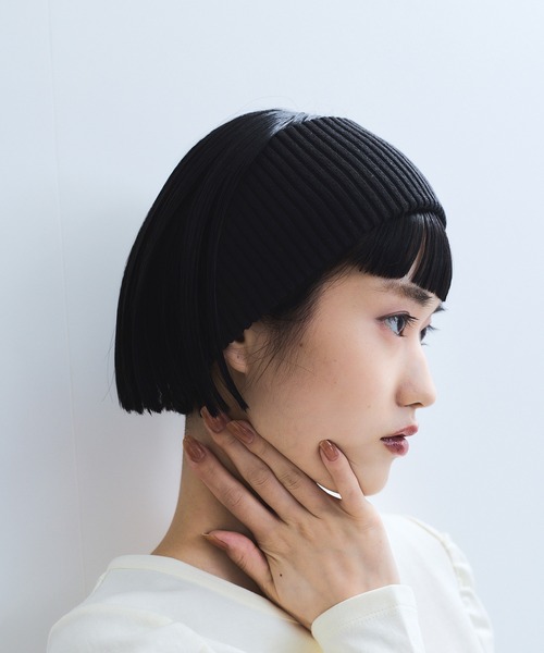 ADAM ET ROPE'(アダムエロペ)の「【WEB限定】ボリュームニットターバン(ヘアバンド・レディース・チャコールグレー/ブラック/パープル/グリーン系その他2・FREE)」の12枚目の写真