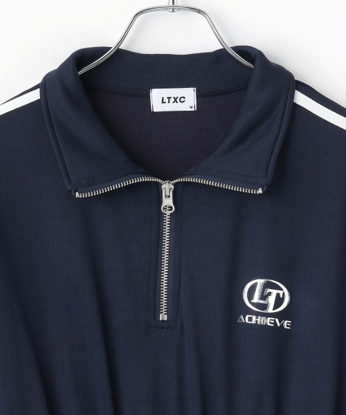 LOVETOXIC（ラブトキシック）の「【LTXC】【接触冷感／ひんやり】トラックワンピース（ワンピース・キッズ・ネイビー/ブラック・L:160cm/130cm/M:150cm/S:140cm）」の4枚目の写真