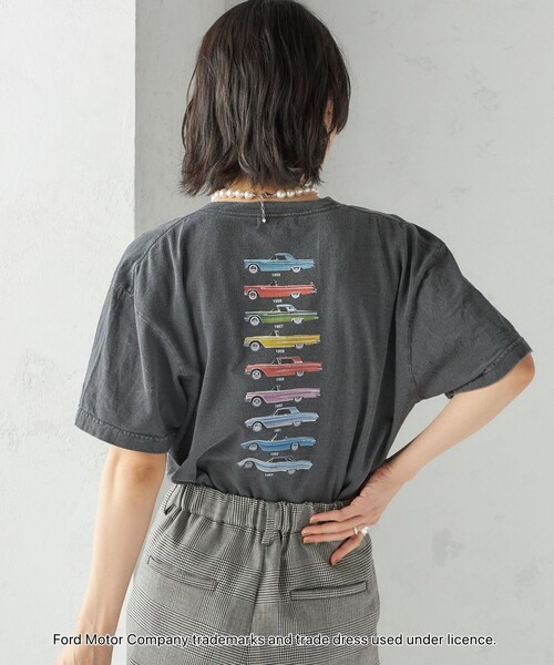 GOOD ROCK SPEED(グッドロックスピード)の「【SHIPS別注】GOOD ROCK SPEED: FORD TEE(Tシャツ/カットソー・レディース・ブラック/ホワイト/ベージュ・ONE SIZE)」の2枚目の写真