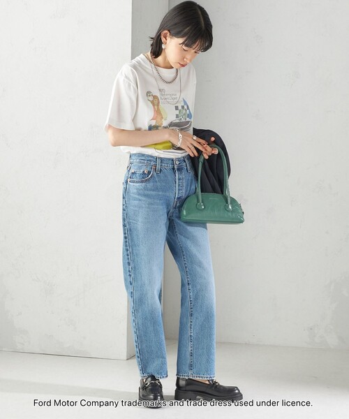 GOOD ROCK SPEED(グッドロックスピード)の「【SHIPS別注】GOOD ROCK SPEED: FORD TEE(Tシャツ/カットソー・レディース・ブラック/ホワイト/ベージュ・ONE SIZE)」の6枚目の写真