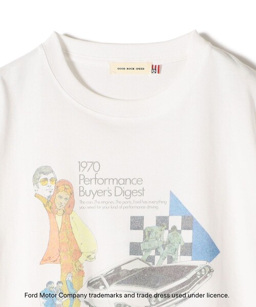 GOOD ROCK SPEED(グッドロックスピード)の「【SHIPS別注】GOOD ROCK SPEED: FORD TEE(Tシャツ/カットソー・レディース・ブラック/ホワイト/ベージュ・ONE SIZE)」の17枚目の写真