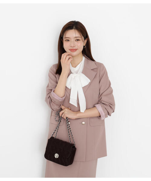 PROPORTION BODY DRESSING(プロポーションボディドレッシング)の「ゴールド釦ダブルブレストジャケット / 1215250806(テーラードジャケット・レディース・ブラウン/ベージュ/ブラック/ブラック系その他・SMALL/P/S/MEDIUM)」の9枚目の写真