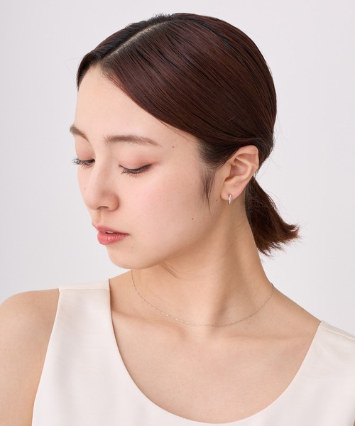 CALIN STANDARD(カリンスタンダード)の「◆金属アレルギー対応◆◆made in japan◆【高品質ポスト】ダブルライン ジルコニアセラミックポストピアス(ピアス(両耳用)・レディース・シルバー/ゴールド/ピンクゴールド・FREE)」の14枚目の写真