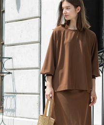 OPAQUE.CLIP（オペークドットクリップ）の「リラクシートップス×フレアスカート/セットアップ対応【洗濯機洗い可】（セットアップ）」