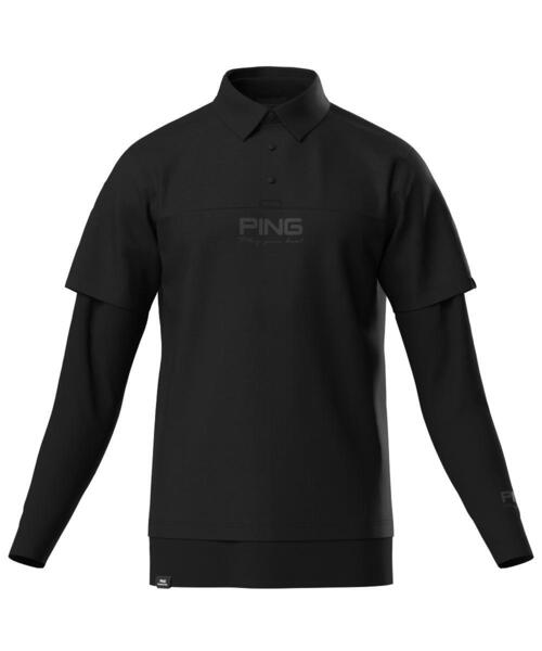 PING(ピン)の「【PING APPAREL】レイヤードツインセット <PERFORMANCE> (MENS)(ポロシャツ・メンズ・グレー/ブラック/パープル/ホワイト・S/L/LL/M/LL1)」の8枚目の写真