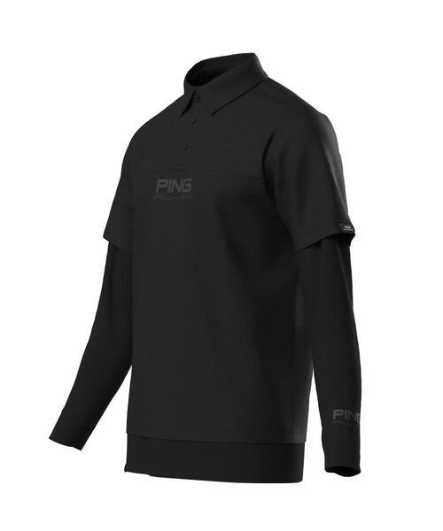 PING(ピン)の「【PING APPAREL】レイヤードツインセット <PERFORMANCE> (MENS)(ポロシャツ・メンズ・グレー/ブラック/パープル/ホワイト・S/L/LL/M/LL1)」の9枚目の写真