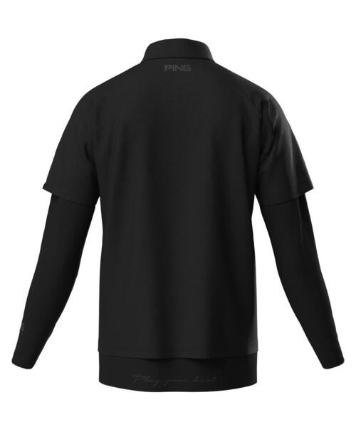 PING(ピン)の「【PING APPAREL】レイヤードツインセット <PERFORMANCE> (MENS)(ポロシャツ・メンズ・グレー/ブラック/パープル/ホワイト・S/L/LL/M/LL1)」の11枚目の写真