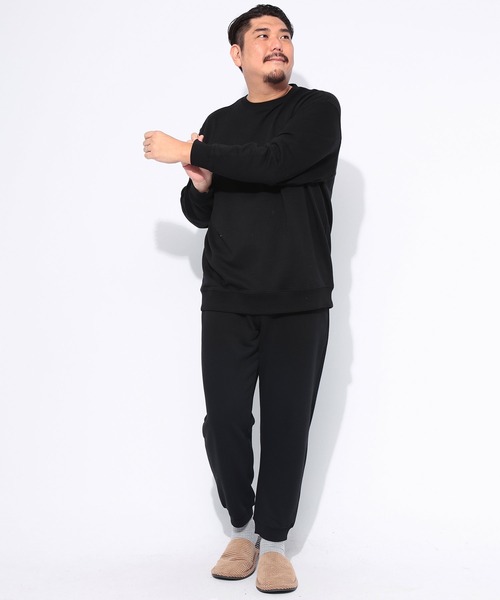 B&T CLUB（ビーティークラブ）の「B＆T CLUB (ビーアンドティークラブ) 裏毛 ウエストゴム スウェットパンツ（スウェットパンツ・メンズ・ブラック/ダークグレー/ネイビー・X2(4L～5L)/X3(6L～7L)/X1(3L～4L)）」の20枚目の写真