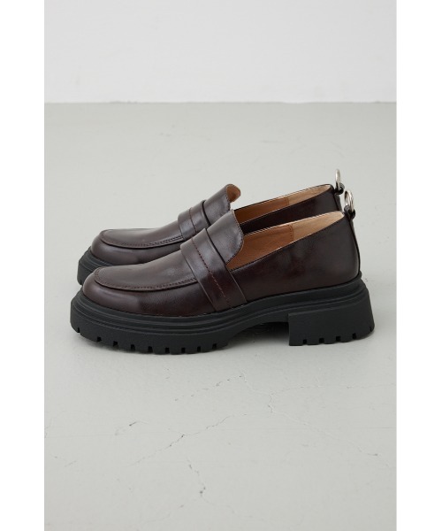 crie conforto（クリーコンフォルト）の「バックリングプラットフォームローファー　靴（ローファー・レディース・ブラウン/ブラック・SMALL/MEDIUM/LARGE/LL）」の18枚目の写真