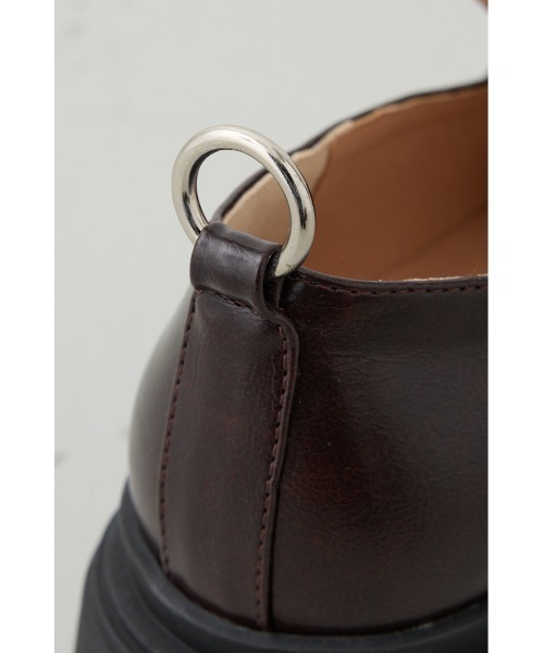 crie conforto（クリーコンフォルト）の「バックリングプラットフォームローファー　靴（ローファー・レディース・ブラウン/ブラック・SMALL/MEDIUM/LARGE/LL）」の22枚目の写真