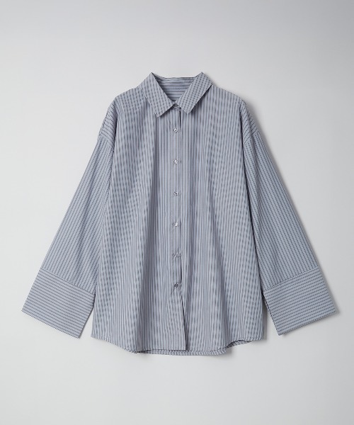 セール】オーバーサイズ ストライプシャツ（シャツ/ブラウス）｜Muscat