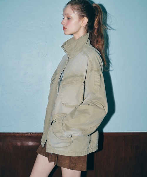 セール】カーゴポケットミドルブルゾン 590315（ブルゾン）｜Heather