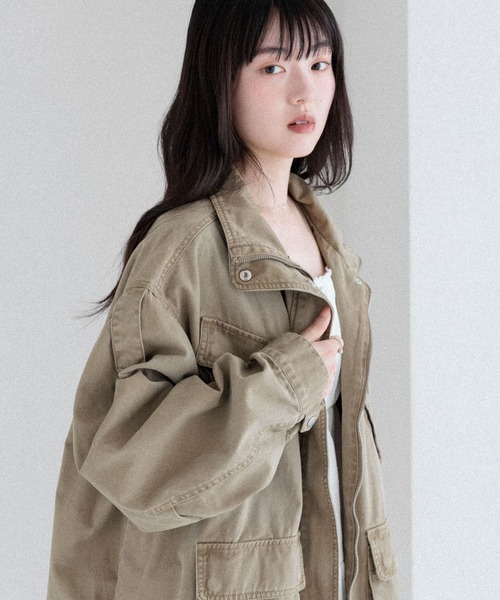 Heather（ヘザー）の「カーゴポケットミドルブルゾン　590315（ブルゾン・レディース・ブラウン/ベージュ/アイボリー・FREE）」の22枚目の写真
