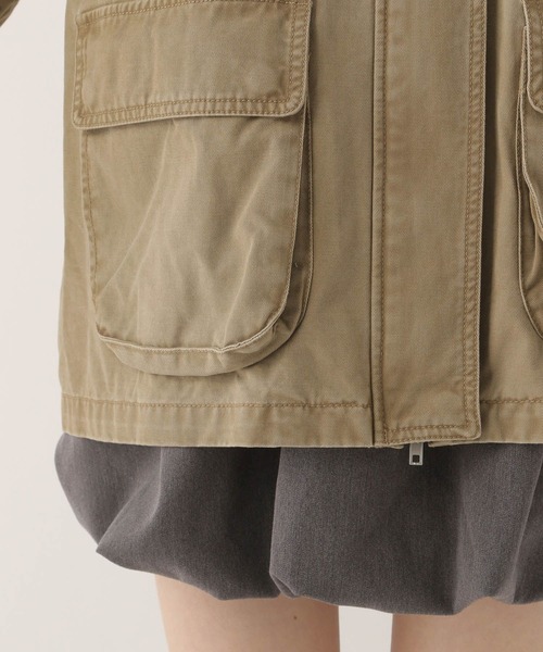 Heather（ヘザー）の「カーゴポケットミドルブルゾン　590315（ブルゾン・レディース・ブラウン/ベージュ/アイボリー・FREE）」の6枚目の写真