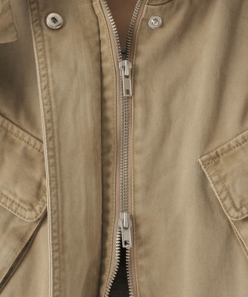 Heather（ヘザー）の「カーゴポケットミドルブルゾン　590315（ブルゾン・レディース・ブラウン/ベージュ/アイボリー・FREE）」の9枚目の写真