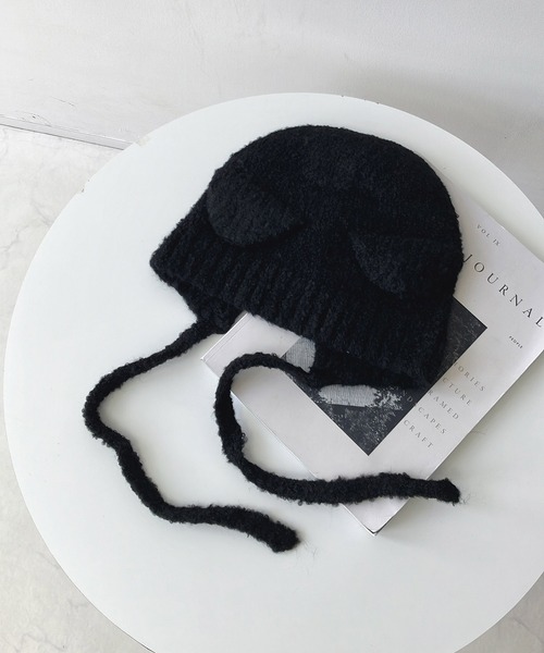 AMBUSH  猫耳ビーニー AMBUSH アンブッシュ RAVE BEANIE 12115095 ウール ロゴ 猫耳