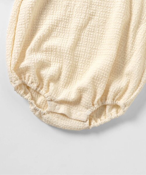 apres les cours（アプレレクール）の「つけ衿付きボディースーツ（ロンパース・キッズ・アイボリー/ブラック・80/70）」の20枚目の写真