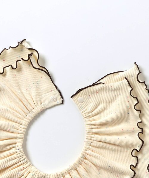 apres les cours（アプレレクール）の「つけ衿付きボディースーツ（ロンパース・キッズ・アイボリー/ブラック・80/70）」の22枚目の写真