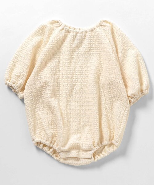 apres les cours（アプレレクール）の「つけ衿付きボディースーツ（ロンパース・キッズ・アイボリー/ブラック・80/70）」の15枚目の写真