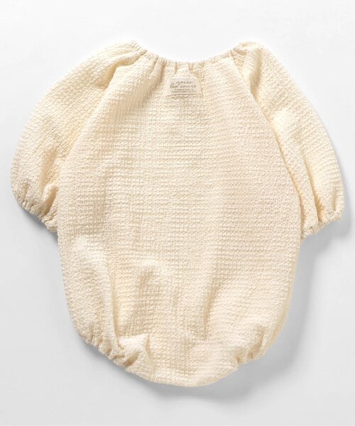 apres les cours（アプレレクール）の「つけ衿付きボディースーツ（ロンパース・キッズ・アイボリー/ブラック・80/70）」の16枚目の写真