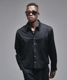 ANDER HUNK(A_[nN)Studs Design Double-cuffs Shirt / X^bYfUC_uJtXVc(Vc/uEX)