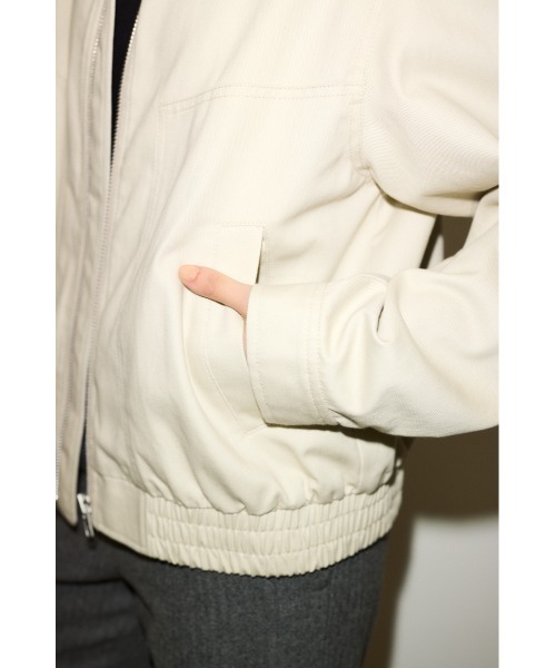 THROW by SLY（スローバイスライ）の「THROW COTTON SWINGTOP BZ コットン スウィング トップ ブルゾン 秋服 冬服（ブルゾン・レディース・ライトベージュ・FREE）」の7枚目の写真